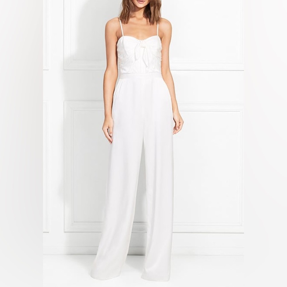 Rachel Zoe white jumpsuit size 10